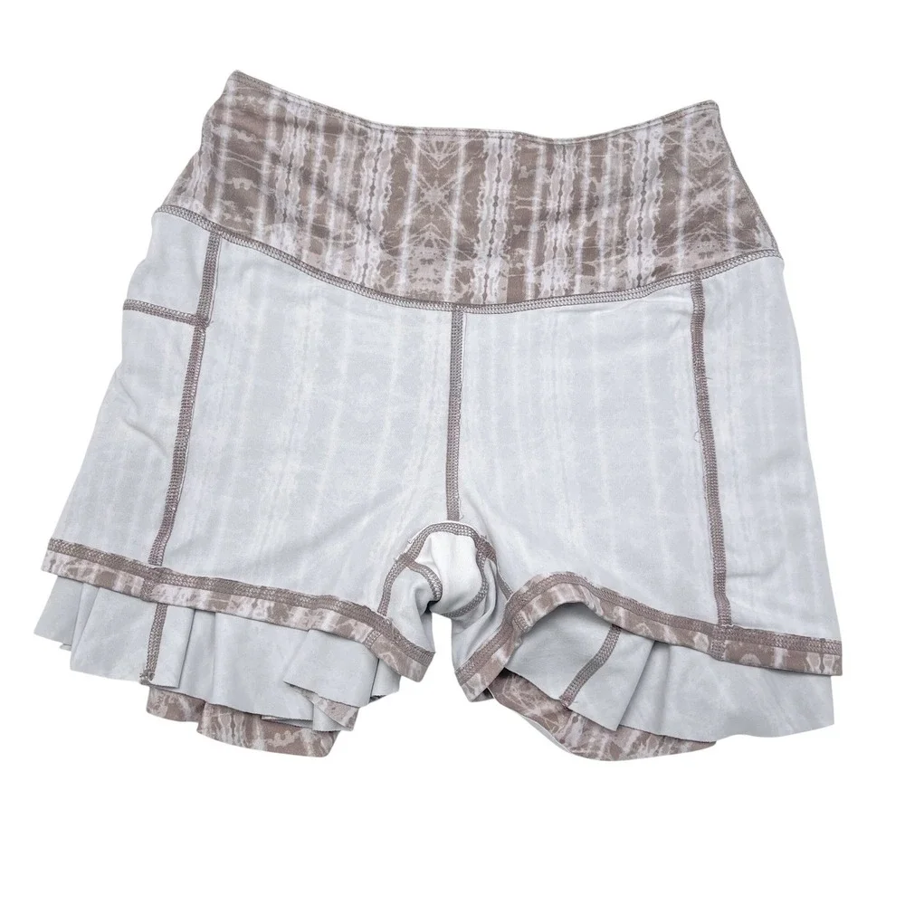 Free People FP Movement Tennis‎ Skort Skater Style Patterned Sz S Stretch